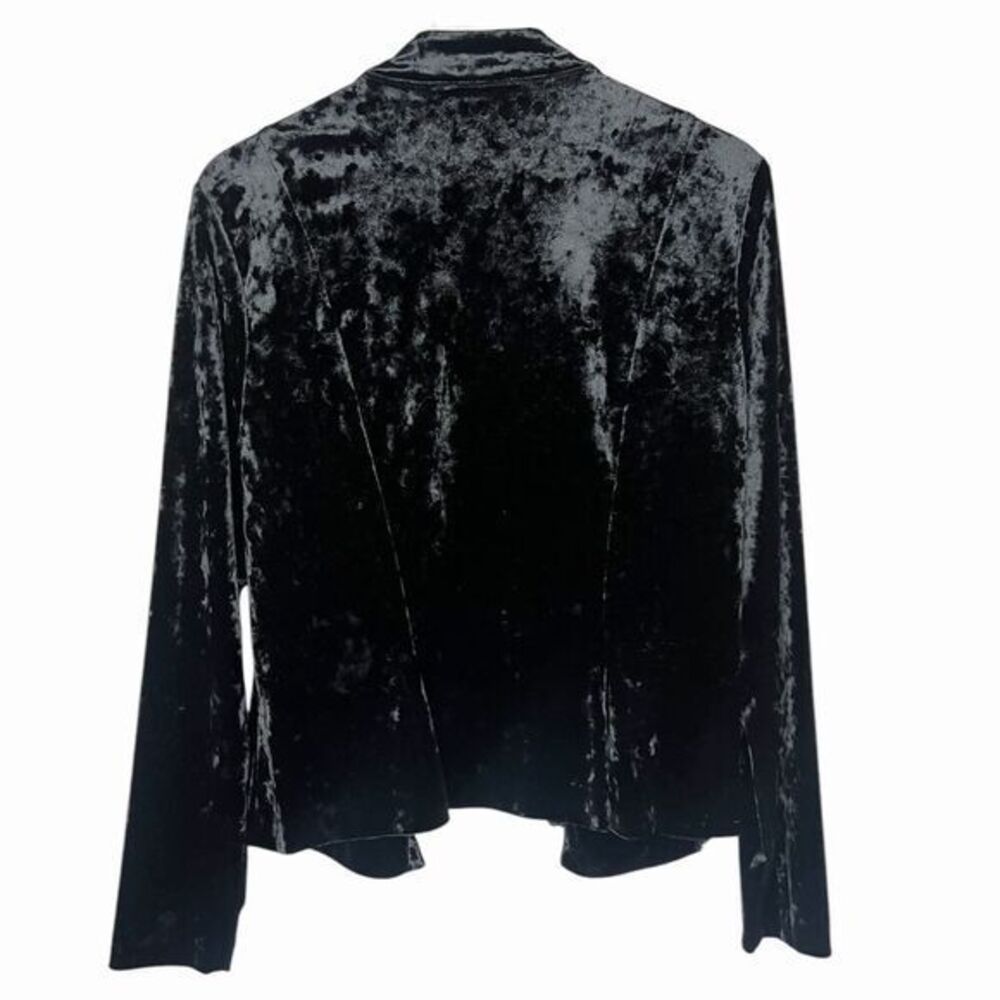 FRANK LYMAN Crushed Velvet Jacket Cascading Decorative Buttons‎ Size 12 - Picture 2 of 8